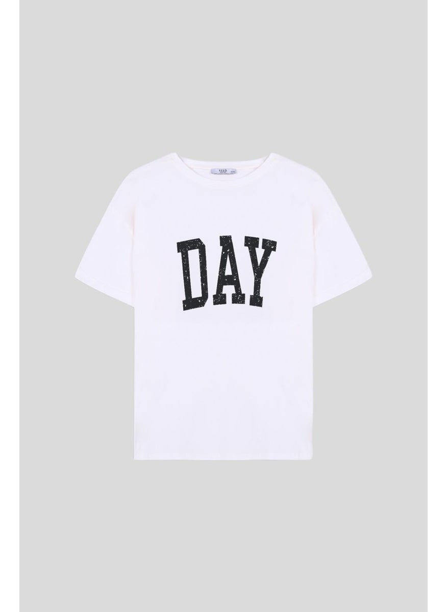 White Day Printed T-Shirt