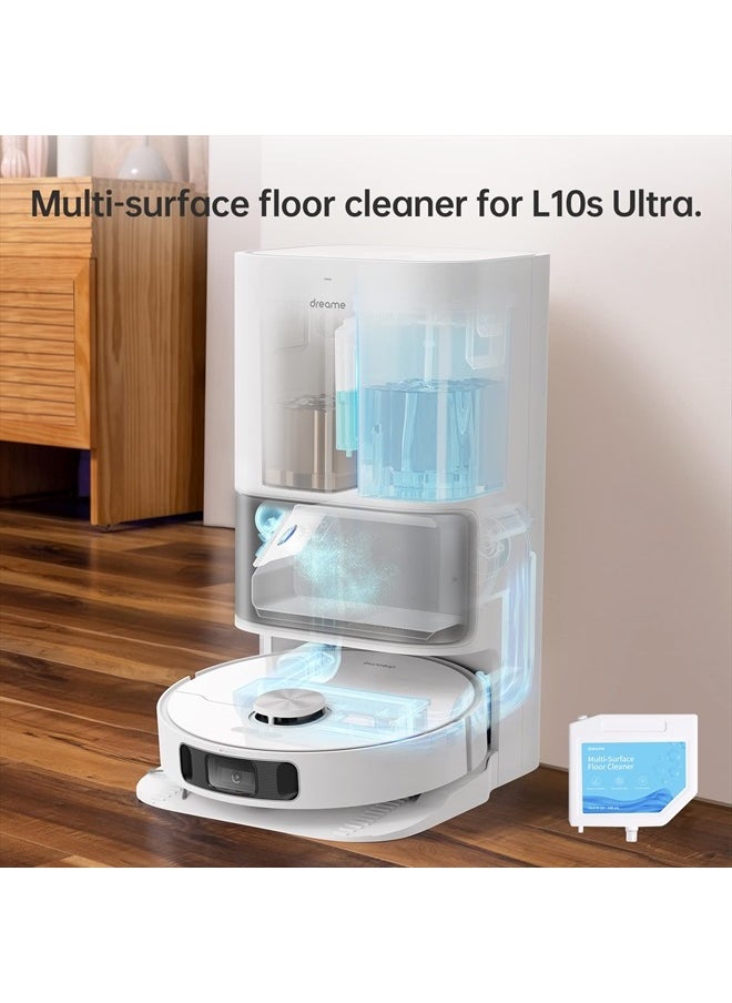 Floor Cleaning Solution, Multi-Surface Floor Cleaning Solution Compatible with L10s Ultra Robot Vacuum, Multi-Surface Floor Cleaner for Mopping Floors (10.14 Fl Oz) (3pcs)