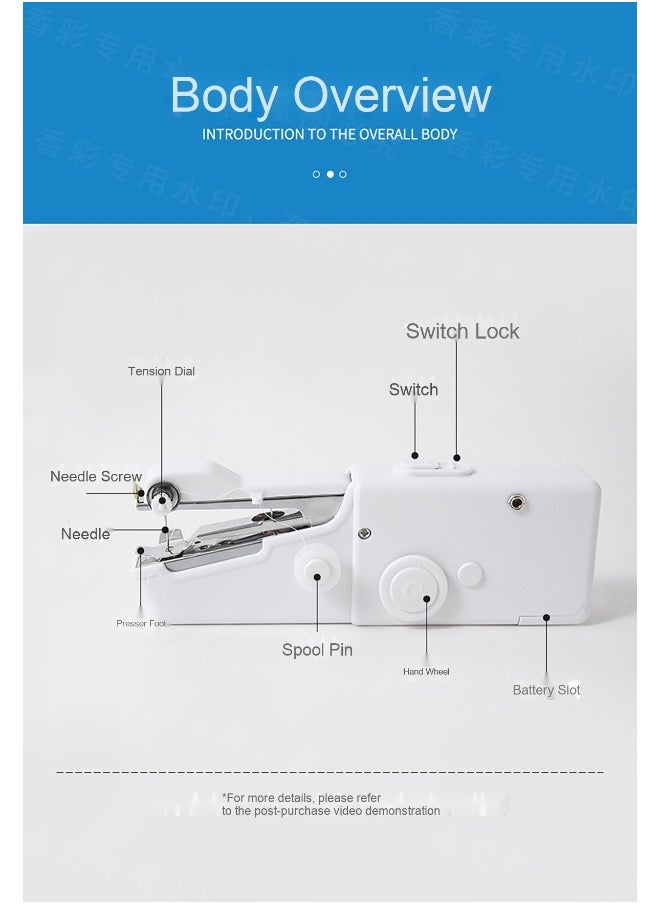 Home Multifunction Handheld Electric Sewing Machine Set