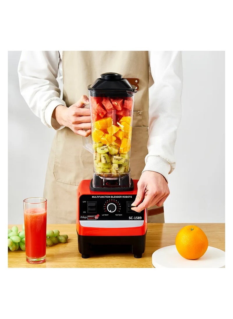 2000W BPA Free Heavy Duty Blender Mixer Electric High Speed Juicer Food Processor Ice Smoothies Crusher Blander