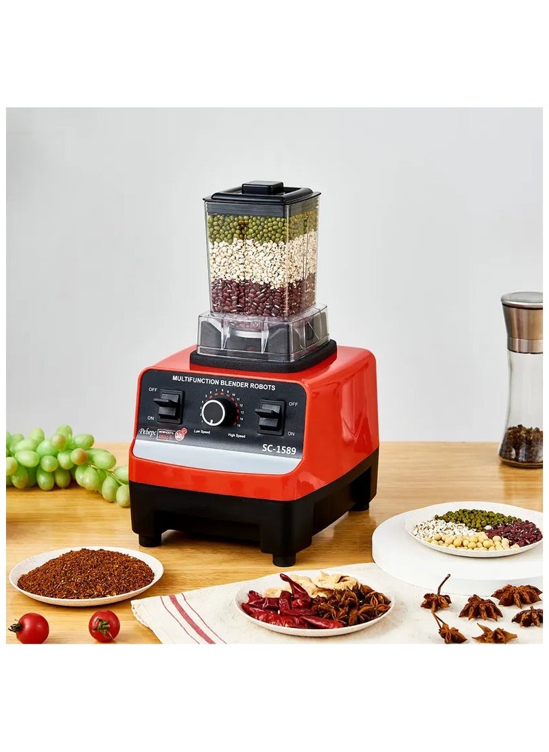 2000W BPA Free Heavy Duty Blender Mixer Electric High Speed Juicer Food Processor Ice Smoothies Crusher Blander