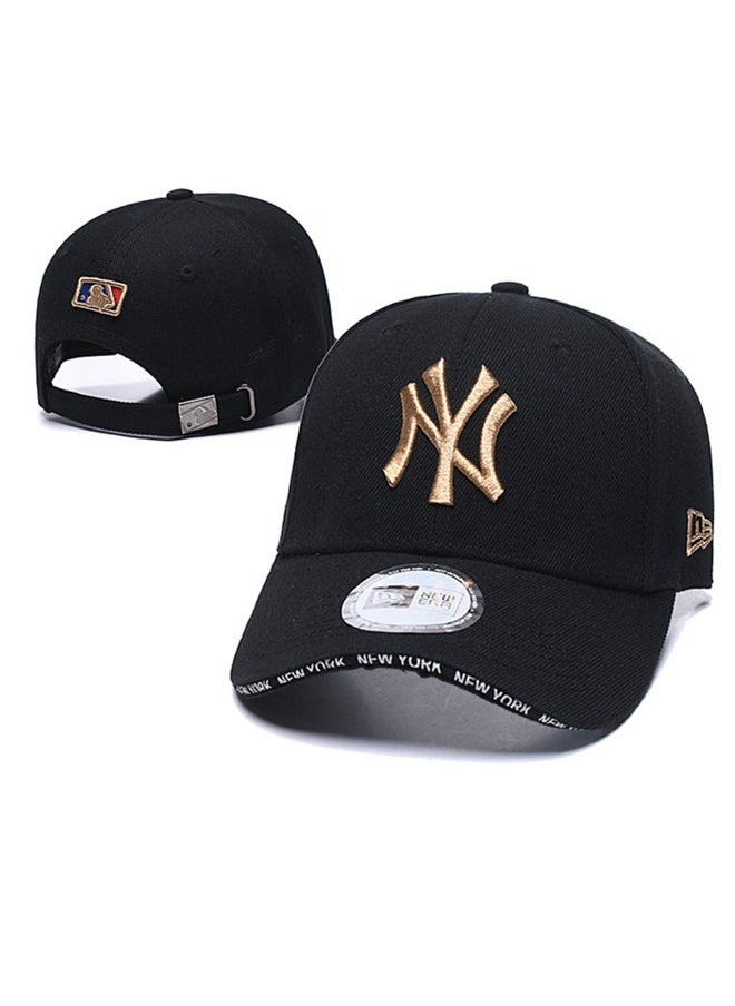 New Era MLB New York Yankees Fashion Sunshade Hat, Mesh Hat, Outdoor Men's and Women's Sports Duck Tongue Hat Black