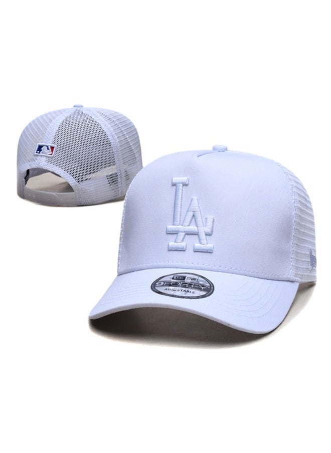 New Era Los Angeles Dodgers Sunshade Hat, Mesh Hat, Outdoor Men's and Women's Sports Duck Tongue Hat White