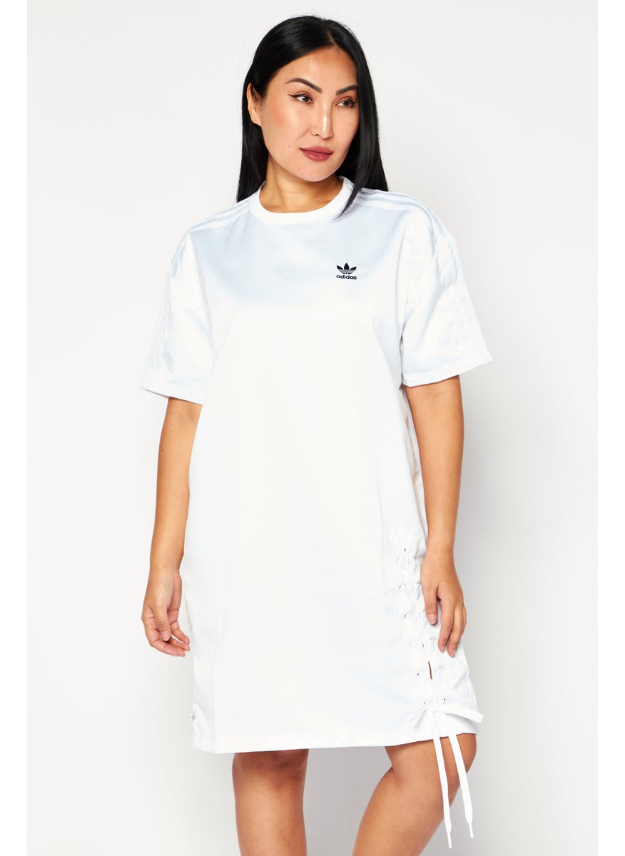 Women Sportswear Fit Brand Logo Outdoor Dress,  White