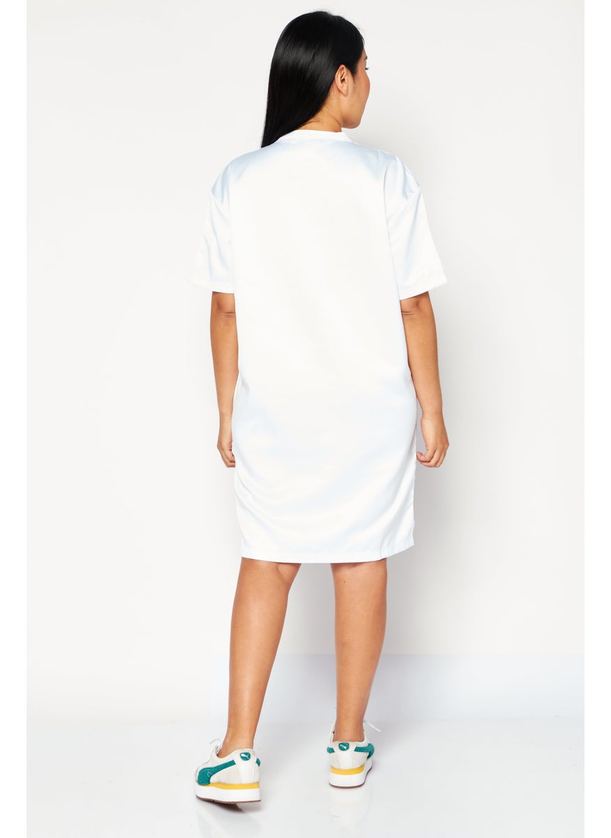 Women Sportswear Fit Brand Logo Outdoor Dress,  White