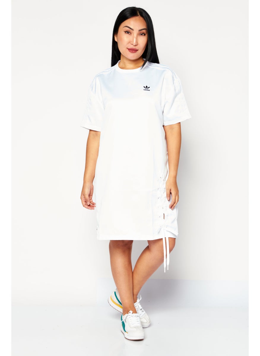 Women Sportswear Fit Brand Logo Outdoor Dress,  White