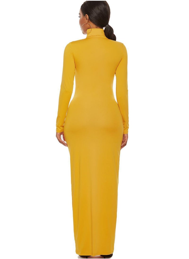 Long Sleeves Bodycon Maxi Dress