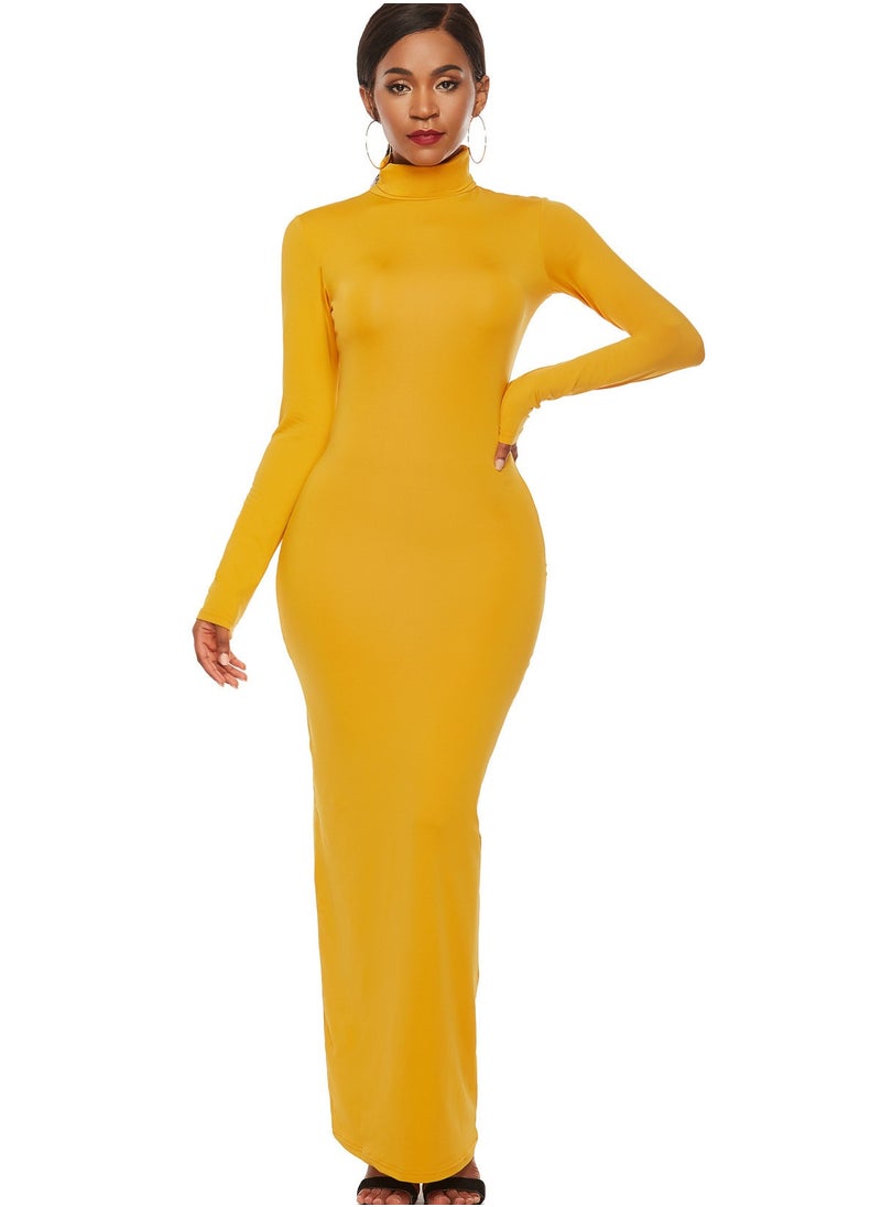 Long Sleeves Bodycon Maxi Dress