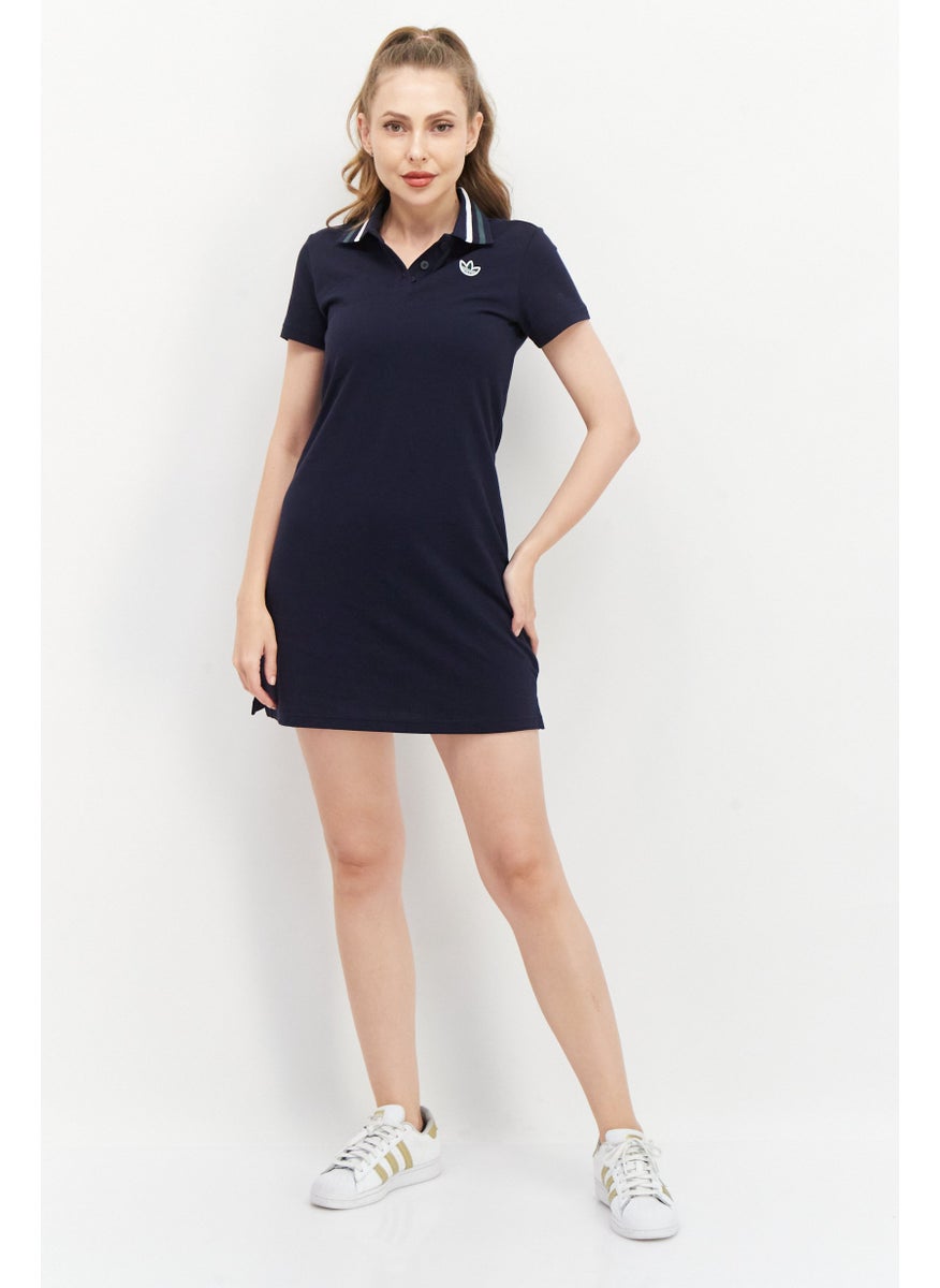 Women Sportswear Fit Outdoor Mini Dress, Navy Blue