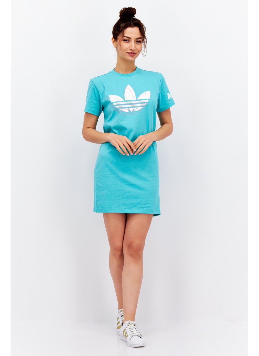 Women Sportswear Fit Outdoor Dress, Turquoise