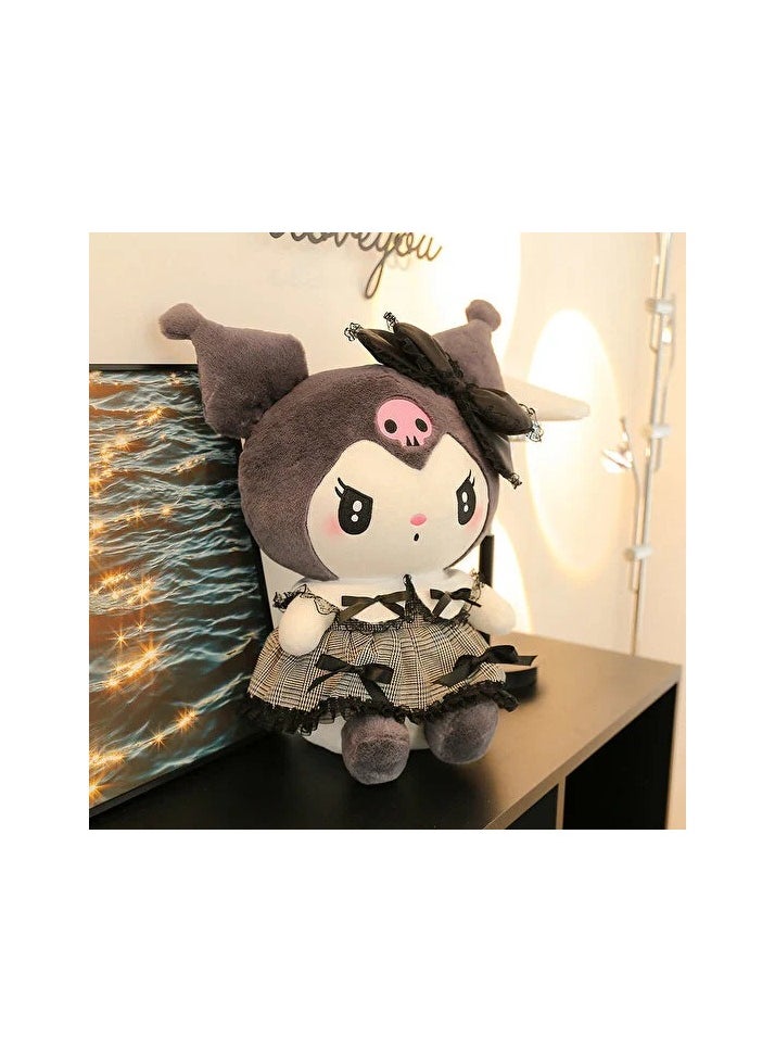 Dark Kuromi Plush Doll - Black Sizes:50cm Color / Character:Black