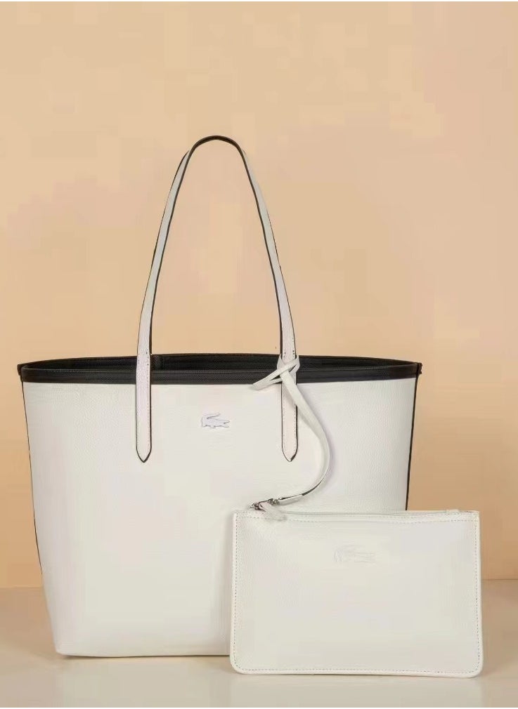 Lacoste Women's Anna Reversible Bicolour Tote Bag, NF2142AA Shopping Bag for Women