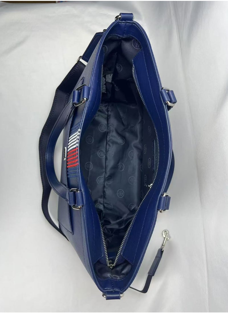 Tommy Hilfiger Plus TH Monogram Jacquard Canvas Tote