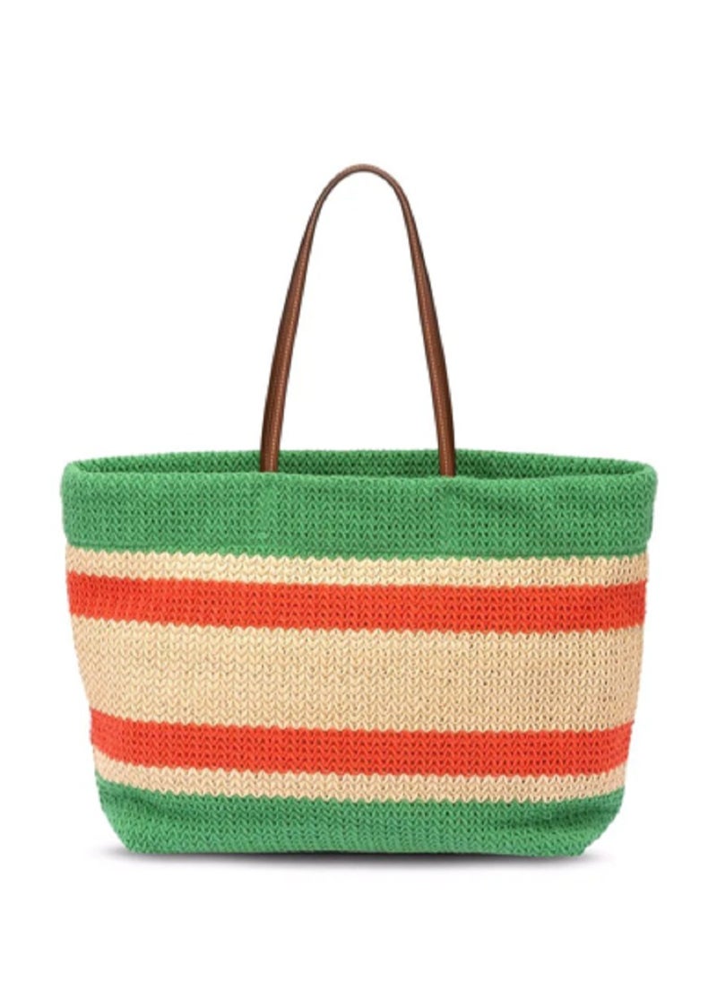 MIU Woven fabric tote bag