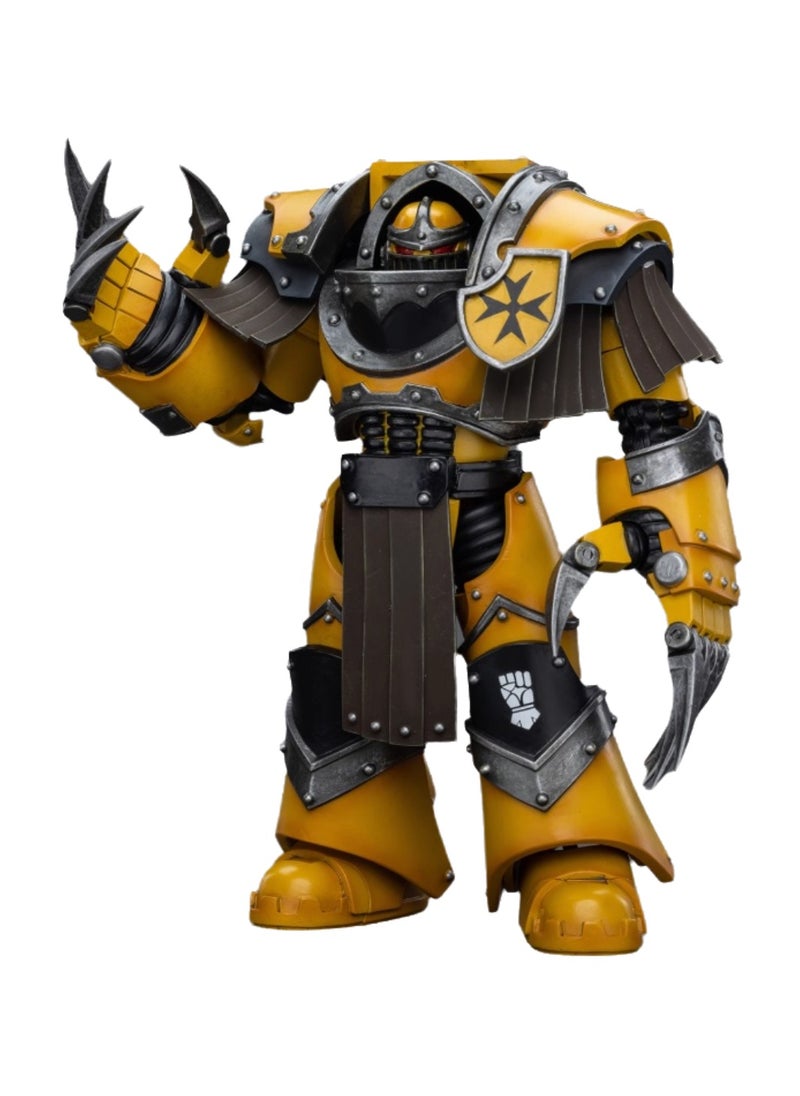 JOYTOY Warhammer 40,000 Action Figures, Imperial Fists Terminator Legion - Terminator with Lightning Claws, 4.7-inch 1/18 Warhammer 40K Series Model, Unisex, Adult, New Year Festival, Birthday Gift, Suitable for Children 15 Years Old and Above