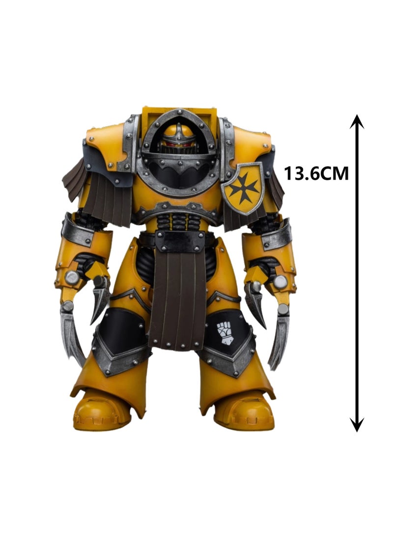 JOYTOY Warhammer 40,000 Action Figures, Imperial Fists Terminator Legion - Terminator with Lightning Claws, 4.7-inch 1/18 Warhammer 40K Series Model, Unisex, Adult, New Year Festival, Birthday Gift, Suitable for Children 15 Years Old and Above