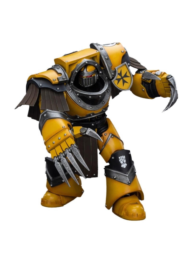 JOYTOY Warhammer 40,000 Action Figures, Imperial Fists Terminator Legion - Terminator with Lightning Claws, 4.7-inch 1/18 Warhammer 40K Series Model, Unisex, Adult, New Year Festival, Birthday Gift, Suitable for Children 15 Years Old and Above