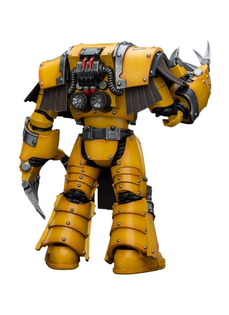 JOYTOY Warhammer 40,000 Action Figures, Imperial Fists Terminator Legion - Terminator with Lightning Claws, 4.7-inch 1/18 Warhammer 40K Series Model, Unisex, Adult, New Year Festival, Birthday Gift, Suitable for Children 15 Years Old and Above