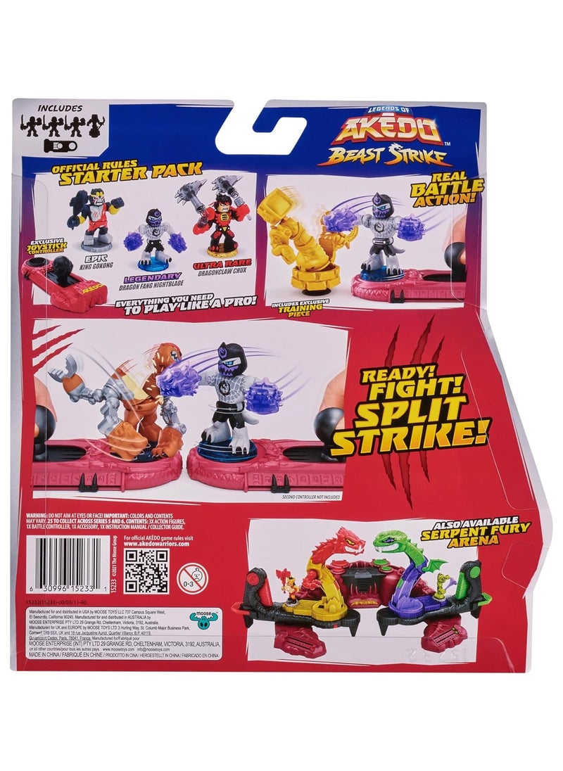 Bite Strike Starter Pack | Action Figures with Battle Arena, Accessories, and Bite Strike Action for Kids | Includes Warrior Figures for Ultimate Combat Fun