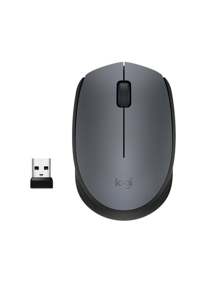 Wireless Mouse with USB Recipient Colour:Gray Sizes:31x14x43cm