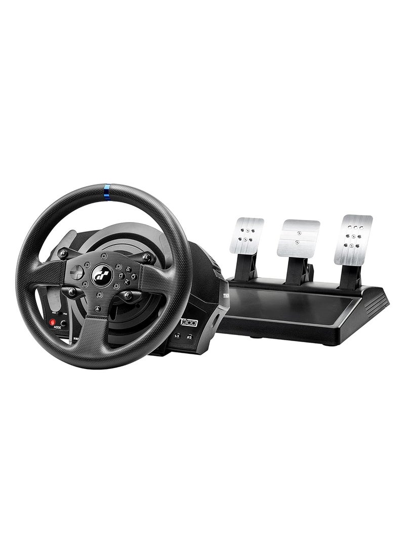 Thrustmaster T300RS GT, Racing Wheel and 3 Pedals, PS4 and PC, REALSIMULATOR Force Feedback, Brushless Motor, Dual-Belt System, Magnetic Technology, Interchangeable Wheel, works with PS5 Games