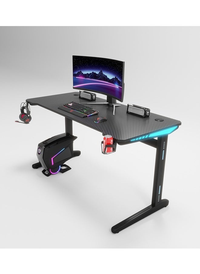 Ergonomic Gaming and Computer Desk with LED Lights 120 CM