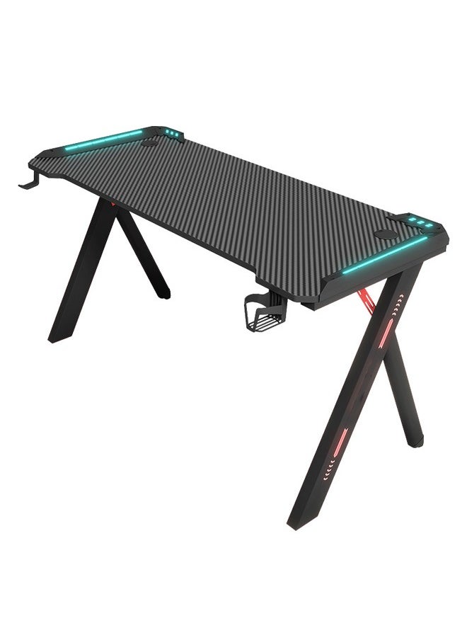 Ergonomic Gaming and Computer Desk with LED Lights 120 CM