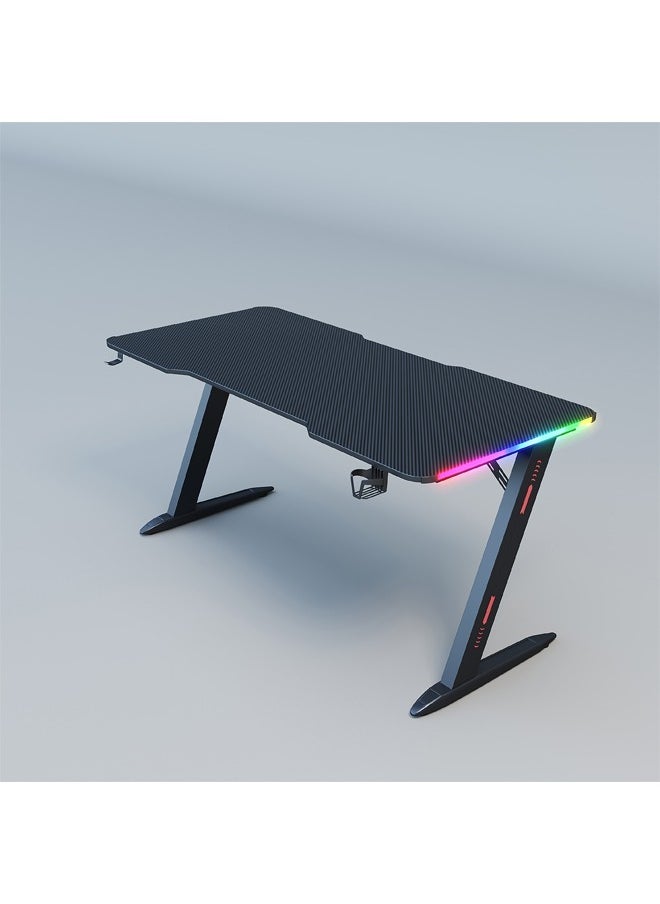 Ergonomic Gaming and Computer Desk with LED Lights 120 CM