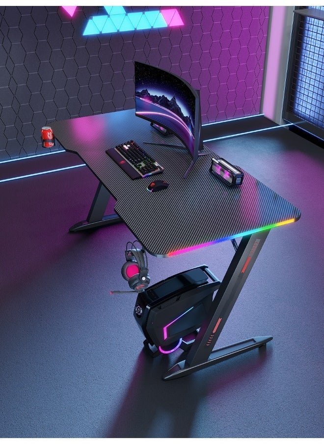 Ergonomic Gaming and Computer Desk with LED Lights 120 CM