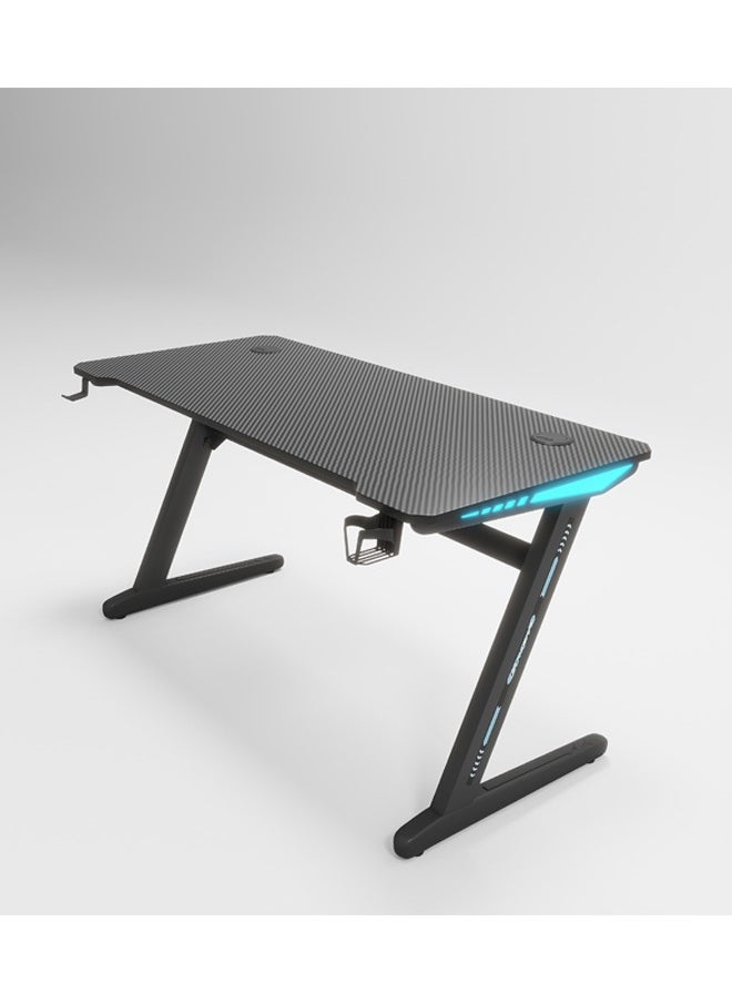 Ergonomic Gaming and Computer Desk with LED Lights 120 CM