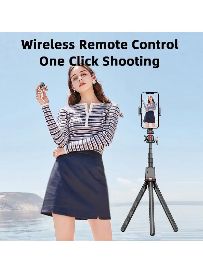 Flexible Octopus Phone Tripod Stand with Remote Control for Smartphone & Camera – Ideal for Livestreaming, Vlogging, Photography, and Video Recording