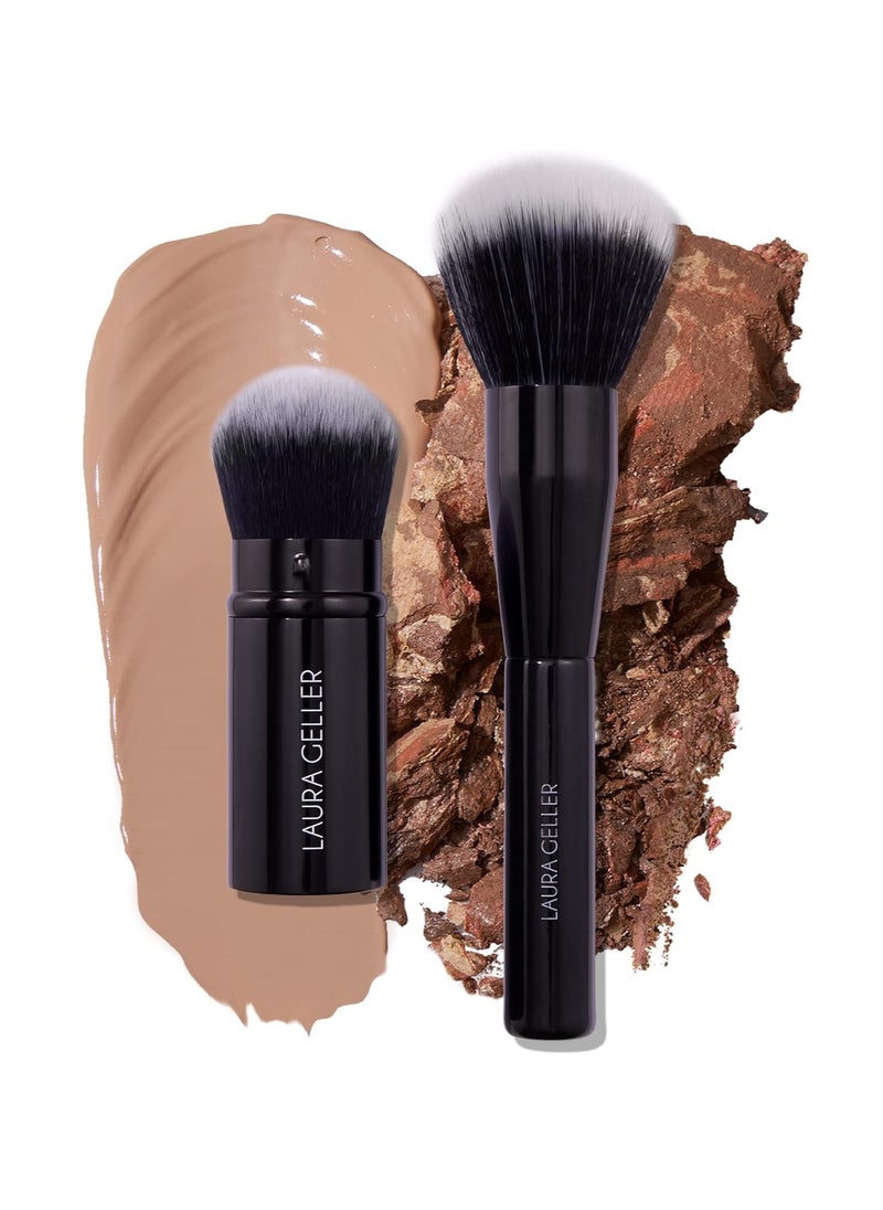 NEW YORK Better Together Two Piece Makeup Brush Set for Powders and Foundation