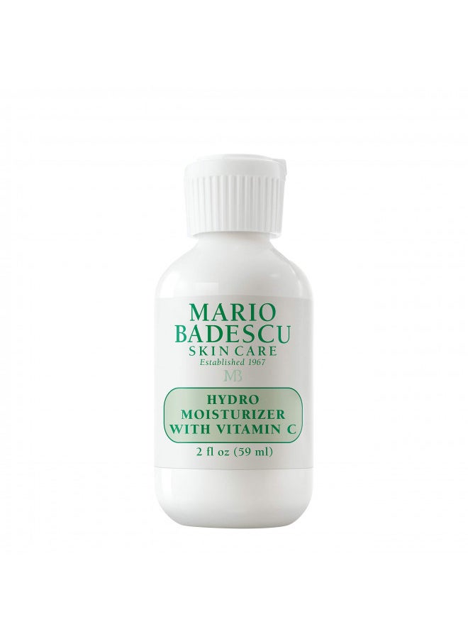 Mario Badescu Hydro Moisturizer With Vitamin C for Combination, Sensitive Skin | Lightweight Face Cream with Vitamin C, 2 Fl Oz