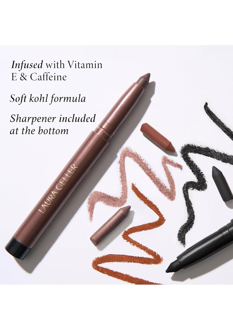 NEW YORK Longwear Kohl Kajal Eyeliner Pencil Smoky Taupe Kohl Hydrating and Vibrant Eyeliner Pencil With Built in Sharpener For Expert Precision Glides On Effortlessly Kajal Eyeliner