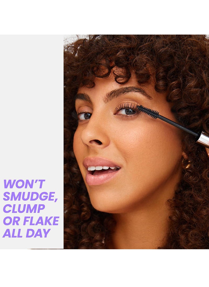 Black Mascara for Volume Length and Curl Lengthening Volumizing Lash Mascara and Smudge Proof Eyelash Mascara