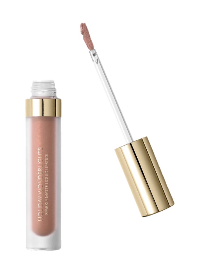 Holiday Wonderlights Sparkly Matte Liquid Lipstick Pecan Pie