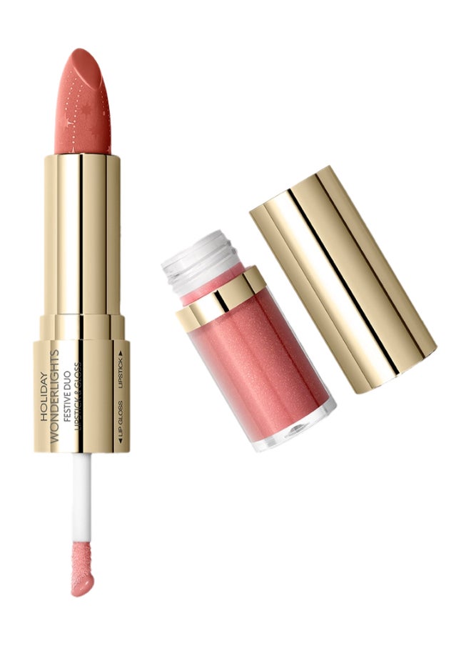 Holiday Wonderlights Festive Duo Lipstick And Gloss Joyful Jasper