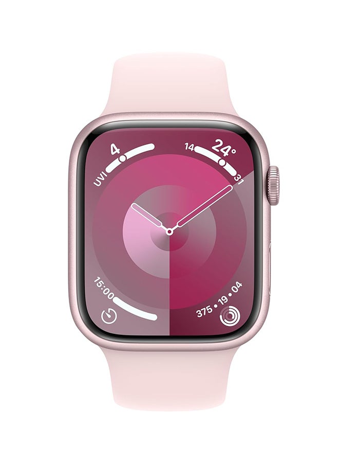 Renewed - Series 9 GPS 45mm Aluminium Case With Sport Band Pink