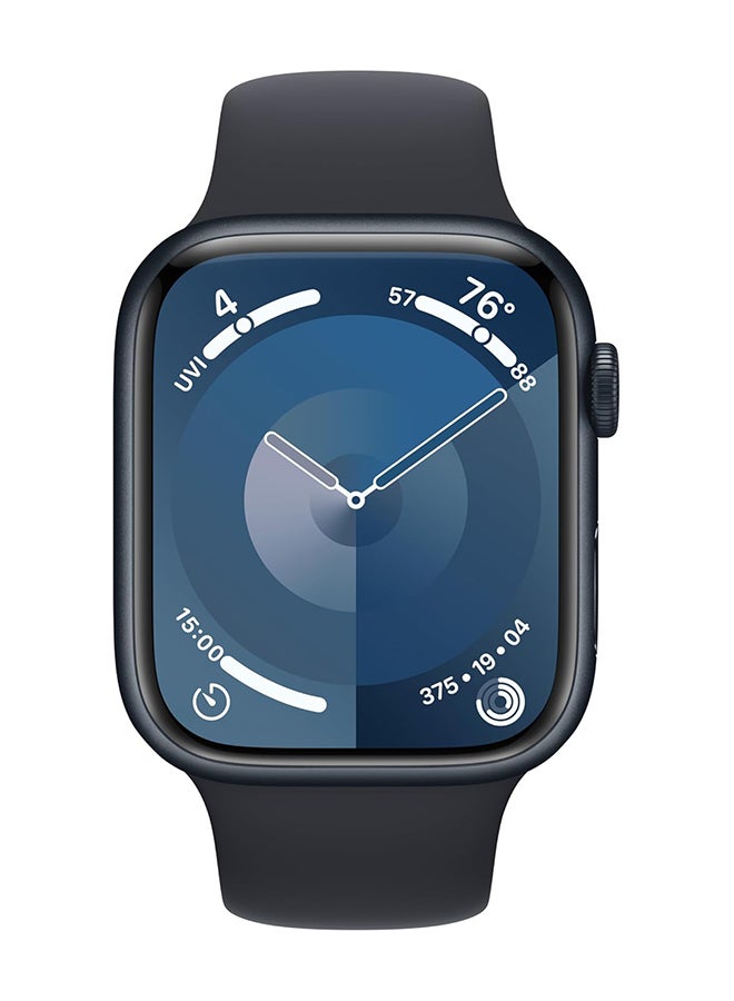 Renewed - Series 9 GPS 45mm Midnight Aluminium Case With Sport Band Midnight