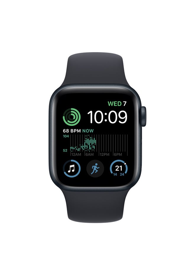 Renewed - Watch SE GPS 40mm Aluminium Case With Midnight Sport Band Midnight (2022)