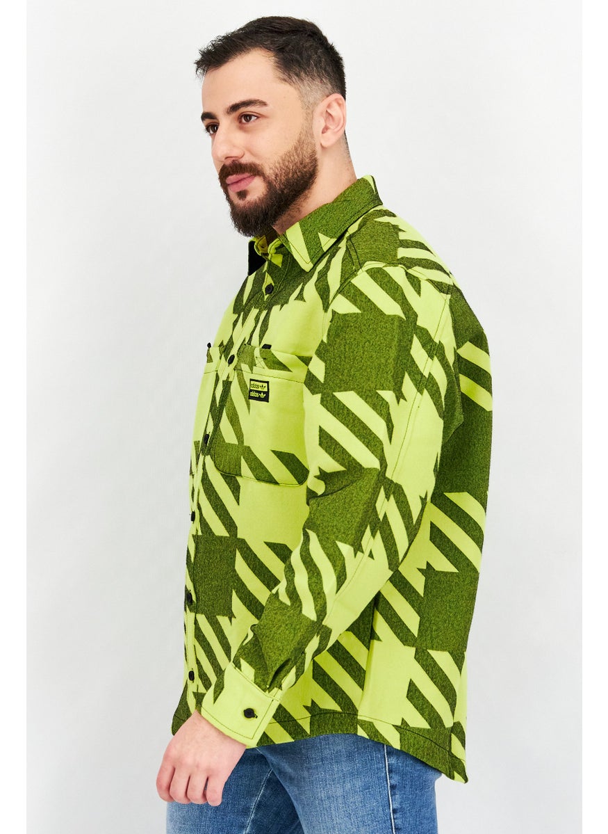Men Regular Fit Long Sleeve Printed Casual Shirt, Multicolor