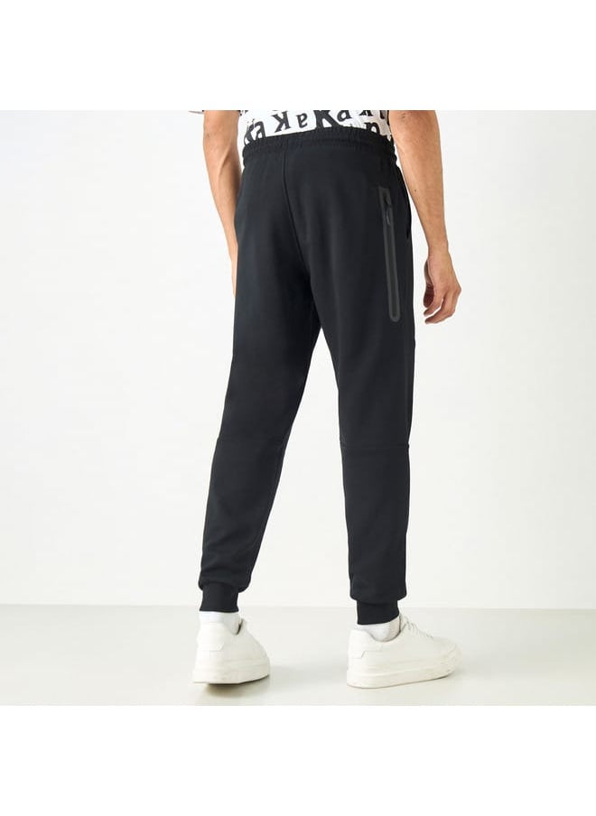 Kappa Solid Joggers with Drawstring Closure and Pockets