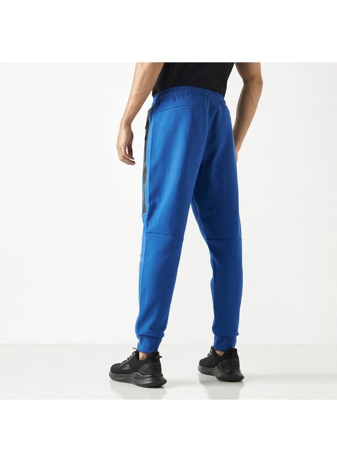 Kappa Logo Detail Joggers with Pockets and Drawstring Closure