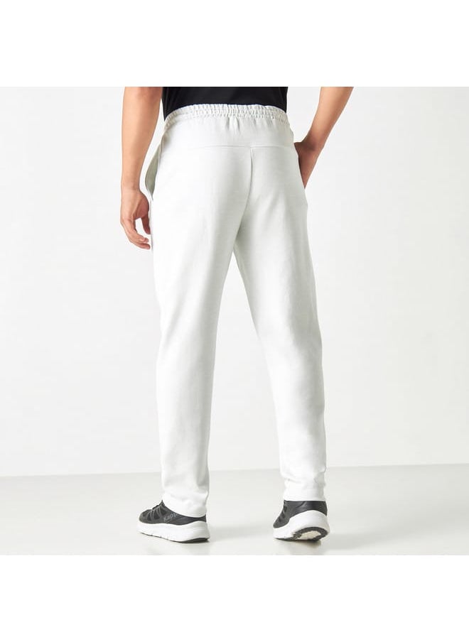 Kappa Logo Detail Track Pants with Drawstring Closure