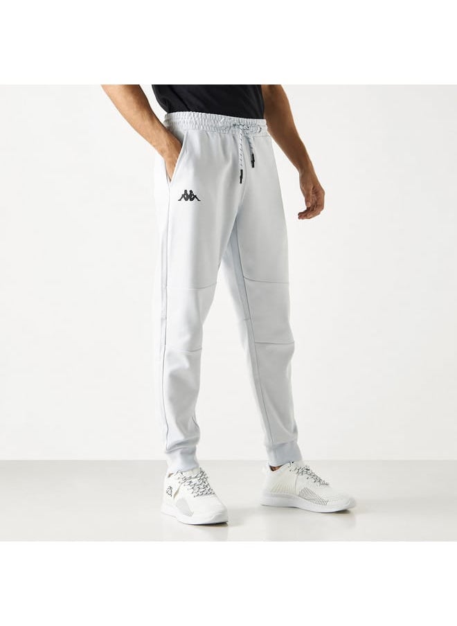 Kappa Logo Detail Joggers with Pockets and Drawstring Closure