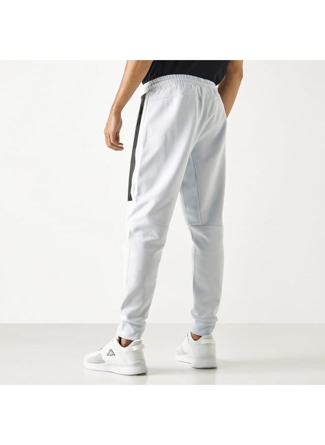 Kappa Logo Detail Joggers with Pockets and Drawstring Closure