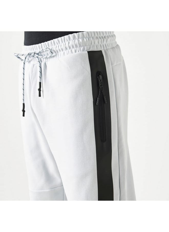 Kappa Logo Detail Joggers with Pockets and Drawstring Closure