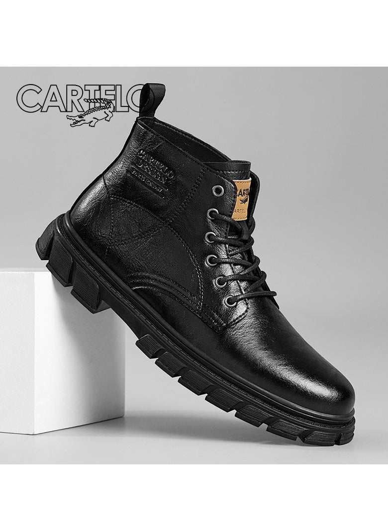 New CARTELO Fashion High Top Outdoor Work Boots