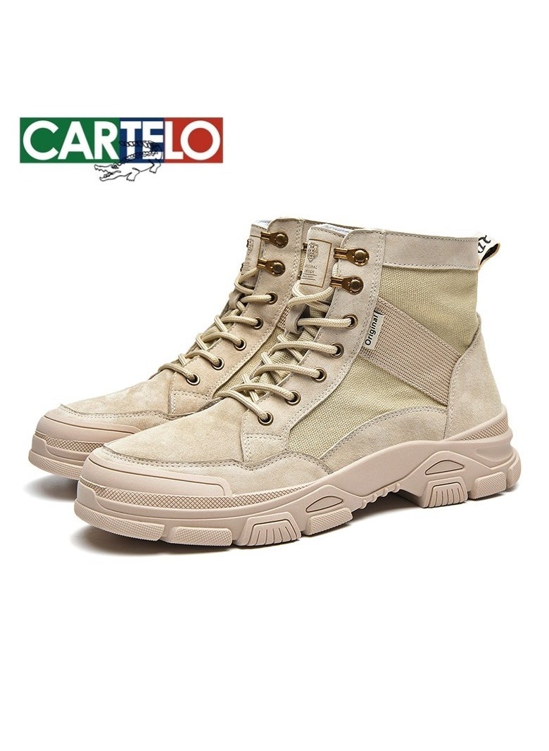 New CARTELO Fashion High Top Outdoor Work Boots