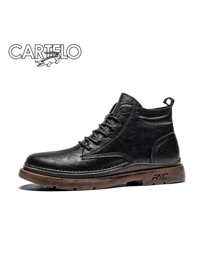 New CARTELO Fashion High Top Outdoor Work Boots